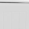 Wooden Laundry Cabinet Hamper Chest White Storage Cupboard Bin Household