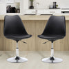Breakfast Bar Stools Faux Leather Swivel Gas Lift Kitchen Pub Chairs Chrome Base