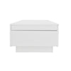 Coffee Table with Hidden Compartment and Storage Drawers for Living Room White