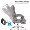 Executive Office Chair Swivel Recliner Computer Desk Gaming Chair with Footrest