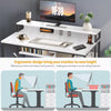 Computer Desk Laptop PC Study Table Writing Home Office Desk Workstation Shelves