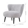Button Back Tufted Armchair with Solid Wood Legs Accent Chair for Living Room