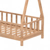 Children Toddler Kids Teepee Bed Frame Single Tree House Barrier Wood Sleeper