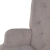 Gray Tub Accent Chair Flannel Fabric Living Room Armchair for Home/Dining Room