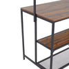 Kitchen Island Counter Top Breakfast Bar Dining Table Along 5 Tiers Storage Rack