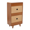5 Tier Wooden Shoe Storage Cabinet Footwear Stand w/Drawers &Shelves for Hallway