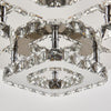 36W Modern Crystal LED Ceiling Light Minimalist Square Pendant Chandelier Lamp