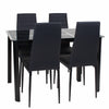 Round Square Rectangular Dining Table 2/4 Wooden Chairs Kitchen Room Restaurant