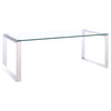 Clear Glass Coffee Table Living Room Tea Table Rectangular Large End Table Stand