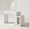 Dressing Table With LED Clound Mirror Makeup Desk Vanity Scalable Cabinet White