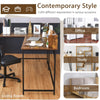 L-Shaped Corner Computer Desk Industrial PC Table Workstation Home Office Large