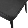 Set of 2 PU Dining Chair Steel Leg Wide Backrest Home Furniture Restaurant Hotel