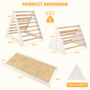Toddlers 3 in 1 Climbing Toy Set 3 Piece Triangle Ladders and Ramp Sliding Toy