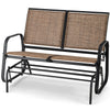 2-Person Garden Bench Outdoor Swing Glider Loveseat Patio Glider Chair
