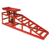2x Car Ramps Lift 2 Ton Hydraulic Lifting Jack Height Adjustable Garage Workshop