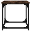Side Table Smoked Oak 40x40x40 cm Engineered Wood