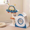 Cat Tree Tower Activity Center w/ 2-Tier Rocket-Shaped Condo