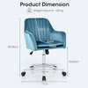 Home Office Leisure Chair Height-Adjustable Swivel Dutch Velvet Task Chairs