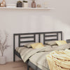 Lechnical Bed Headboard Grey 206x4x100 Solid Pine Wood,Headboard for J3L9