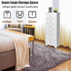 Chest of Drawers Free Standing 6 Drawers Wooden Storage Cabinet W/ Metal Handles