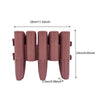 Set of 5 Brown Plastic Palisade Garden Edging Plant Border Fence Hammer-in Lawn