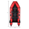 10ft PVC Adult Assault Boat 330kg Capacity Red and Black Waterproof Durable