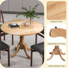 GAINOOM Rustic Dining Table Wooden Dining Table 4-Person Round Table