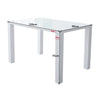 Modern Rectangular Dining Table White High Gloss MDF Wood Kitchen 120x80x75cm