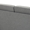 2 Seater Compact Loveseat Sofa Modern Couch with Wood Legs and Armrests Grey