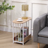 2-Tier Narrow Side Table for Living Room Sofa End Tables with Storage Slim