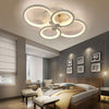 Square/Ring LED Ceiling Lamp Dimmable Light Chandelier Fixture Living Bedroom