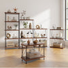 Costway 2-Tier Multipurpose Display Rack Industrial Storage Shelving Unit