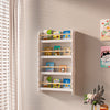 4 Tier Wall Mounted Children Bookcase Display Bookshelf Storage Unit Rack White