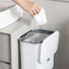 Kitchen Rubbish Bin Waste Recycling Baskets Handy Dustbin Lidded Bathroom Slim