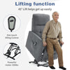 Electric Riser Lift Recliner Chair Fabric Armchair For Elder Standing Aid