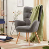 Small Wing Back Armchair High Back Lounge Single Sofa Living Room Fireside Chair
