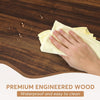 Industrial Dining Table for 6 Seater, 63-Inch Rectangular Wood Kitchen Table