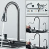 LED Stainless Steel Kitchen Sink Set Large Bowl Inset with Mixer Taps Waste Kit