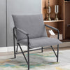 Padded Armchair Leisure Chair with Metal Frame for Living Room Bedroom Office