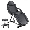 Massage Table Chair Set Nail Shop Tattoo Salon Spa Beauty 3 Fold Bed with Stool