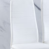 3/5Pcs Small Space Dining Set Square Glass Dining Table+ 2/4 Dining Chairs Home