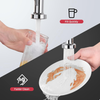 Brushed Nickel Kitchen Sink Tap 360° Swivel Mixer with Pull Down Dual Spray Head