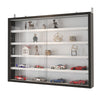 Wooden Wall Display Cabinet Storage Shelf Wall Mounted Glass Case Collectors Box