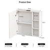 LED Lights Bathroom Mirror Cabinet Battery Powered Extra Large Storage Cabinet