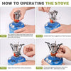 Camping Cookware Mess Stove Kit 14PCS Aluminum Cooking Pot Fry Pan Bowl BBQ Set
