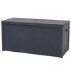 Wood Grain Design Outdoor Plastic Garden Storage Box Outdoor Chest Deck Box Lid