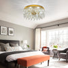 LED Crystal Chandelier Ceiling Light Pendant Light Living Room Bedroom 48W UK
