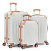 3Set Hard Shell ABS Cabin Suitcases Luggages Travel Trolley Case 20/24/28inch