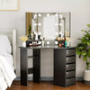 Dressing Table with LED Mirror Makeup Desk Vanity Table with 2 or 5 Drawers New