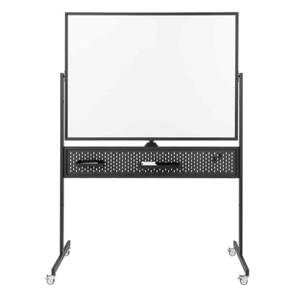 Magnetic White Board Large Standing White Board 120 x 90 CM Office-Black